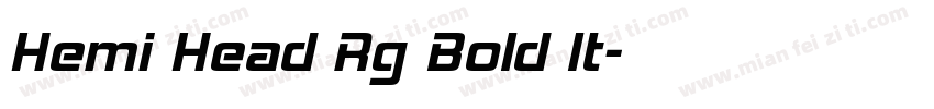 Hemi Head Rg Bold It字体转换